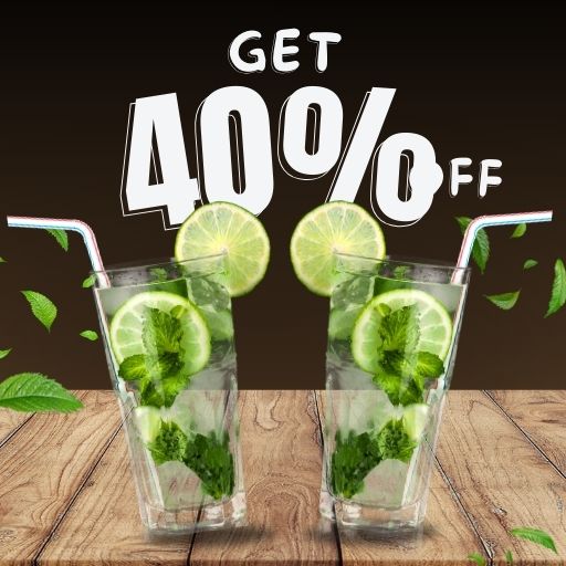 Mojito : Buy 1 & Get 40% Off on 2nd